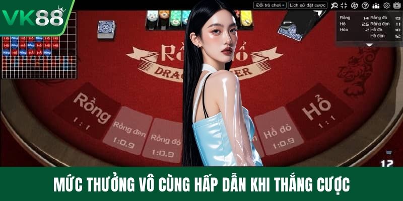 Mức thưởng vô cùng hấp dẫn khi thắng cược