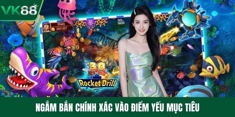 Ngắm bắn chính xác vào điểm yếu mục tiêu